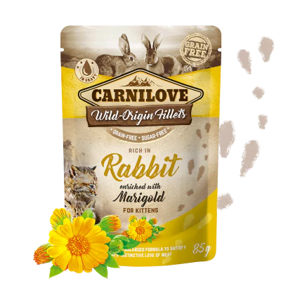 Pack de 24 sobres de comida húmeda kitten con pollo y conejo en salsa