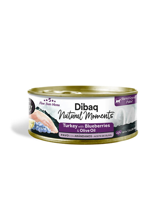 Paté Natural Moments gato esterilizado pavo con arándanos
