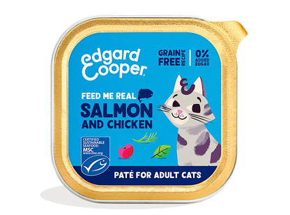 pate gatos pollo salmon edgard cooper 85g
