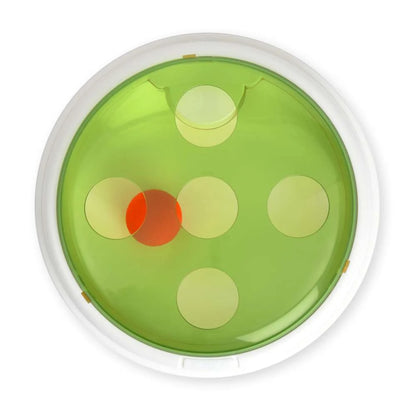 Pelota de espuma naranja incluida con el Catit Senses 2.0 Bouncy Ball Dome