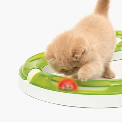 Pelota luminosa Catit Senses 2.0 Fireball iluminada.