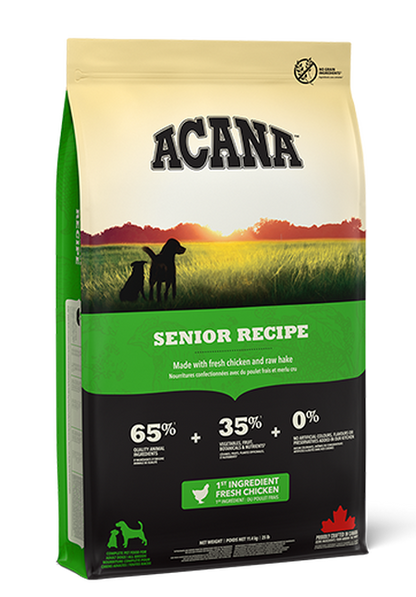 Pienso ACANA Senior para perros mayores sin cereales desarrollo saludable