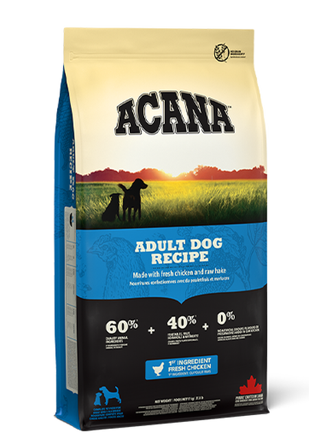 Pienso Acana Adult Dog Recipe para perros adultos sin cereales