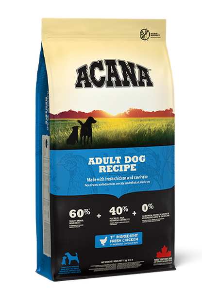 Pienso Acana Adult Dog Recipe para perros adultos sin cereales