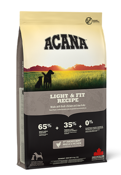 Pienso Acana Light & Fit para perros adultos control de peso sin cereales