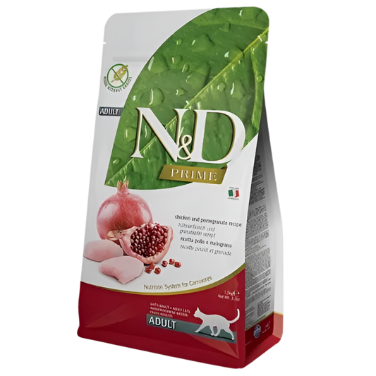 Pienso Farmina N&D Prime pollo y granada para gatos adultos sin cereales