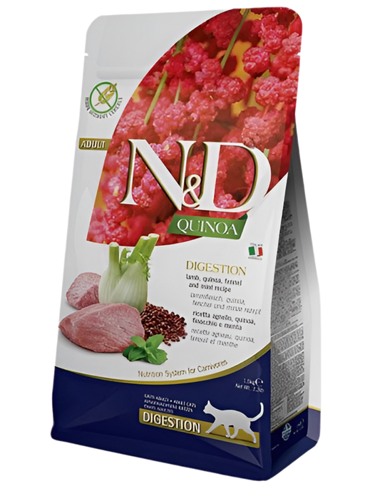 Pienso Farmina N&D Quinoa Digestión cordero gato digestivo