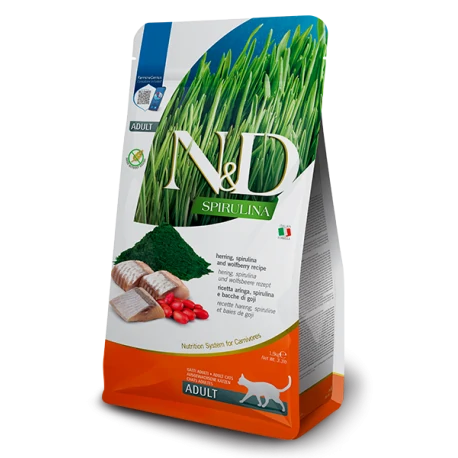 Pienso Farmina N&D Spirulina Feline 1,5kg para gatos