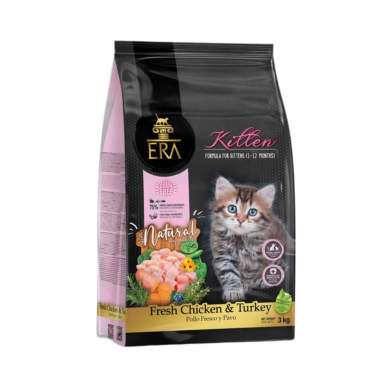 pienso kitten pollo pavo era grain free 3kg