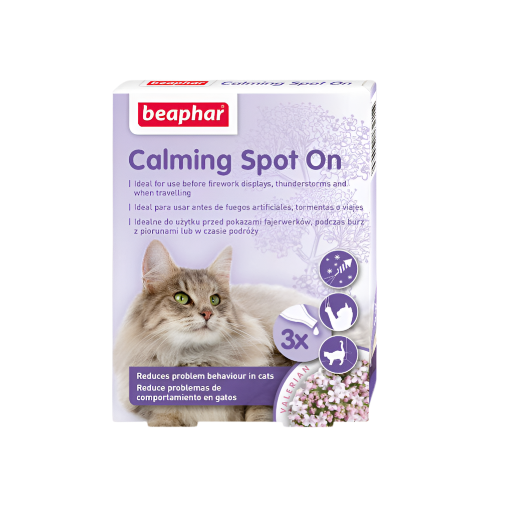 Pipeta antiestrés natural Beaphar Calming Spot On para gatos con valeriana