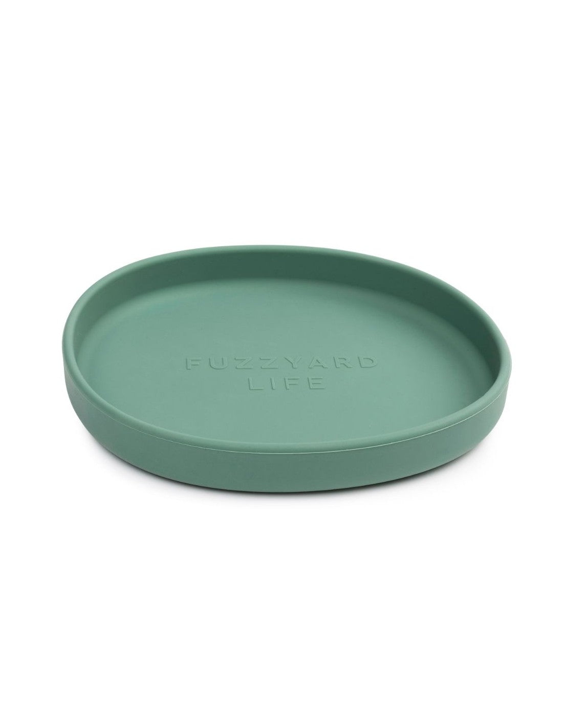 Plato bajo de silicona FuzzYard LIFE Myrtle Green para gatos