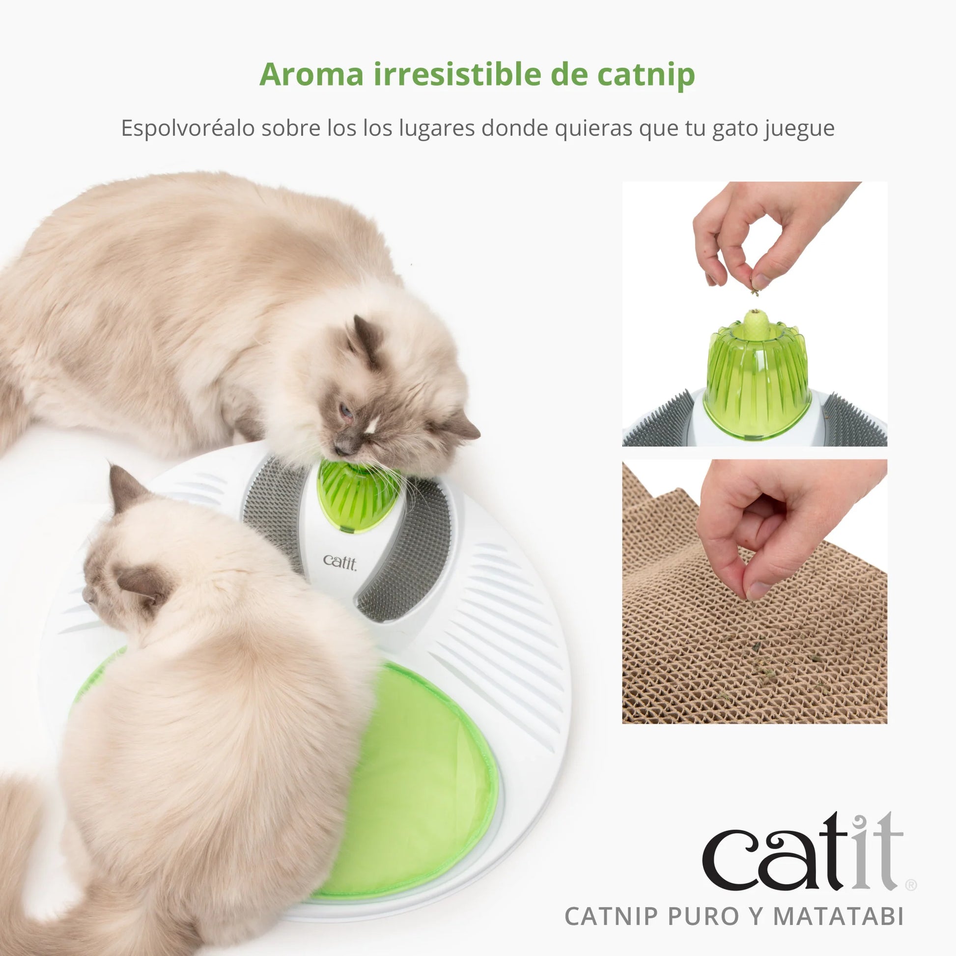 Polvo de catnip y matatabi para gatos Catit 28g