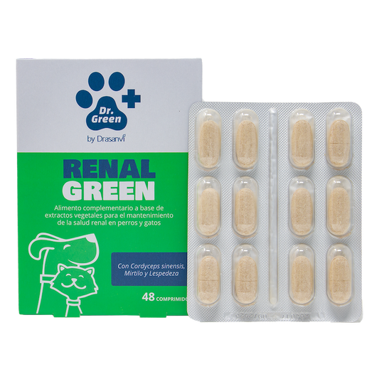 RenalGreen comprimidos Dr. Green suplemento natural salud renal perros y gatos