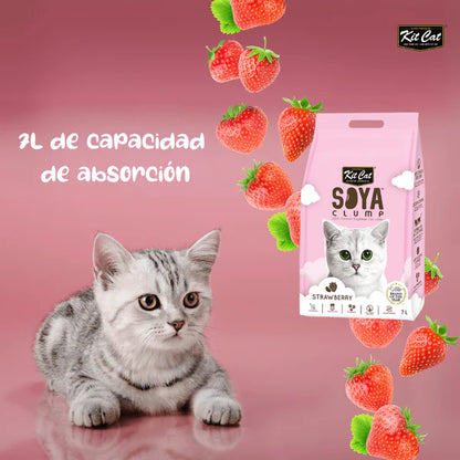 Kit Cat | Soyaclump Fresa (7L)