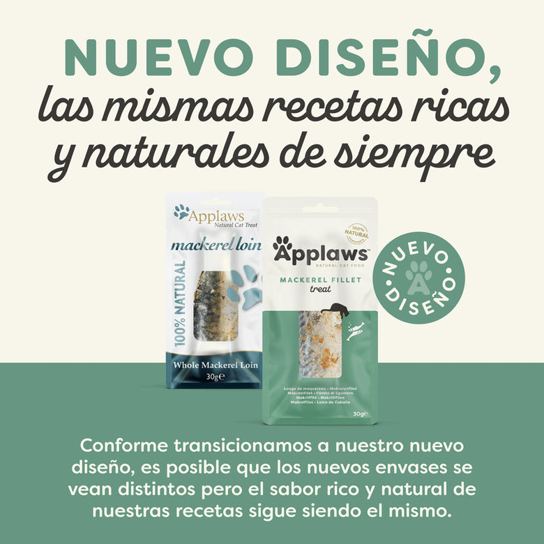Snack de caballa natural para gatos Applaws
