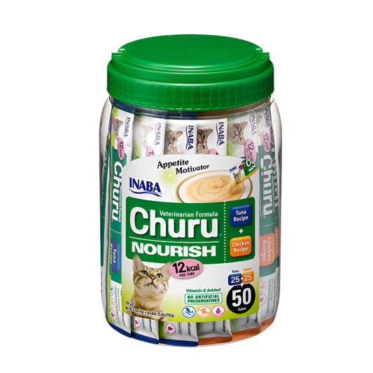 Snack funcional Inaba Churu Vet Nourish para estimular el apetito en gatos