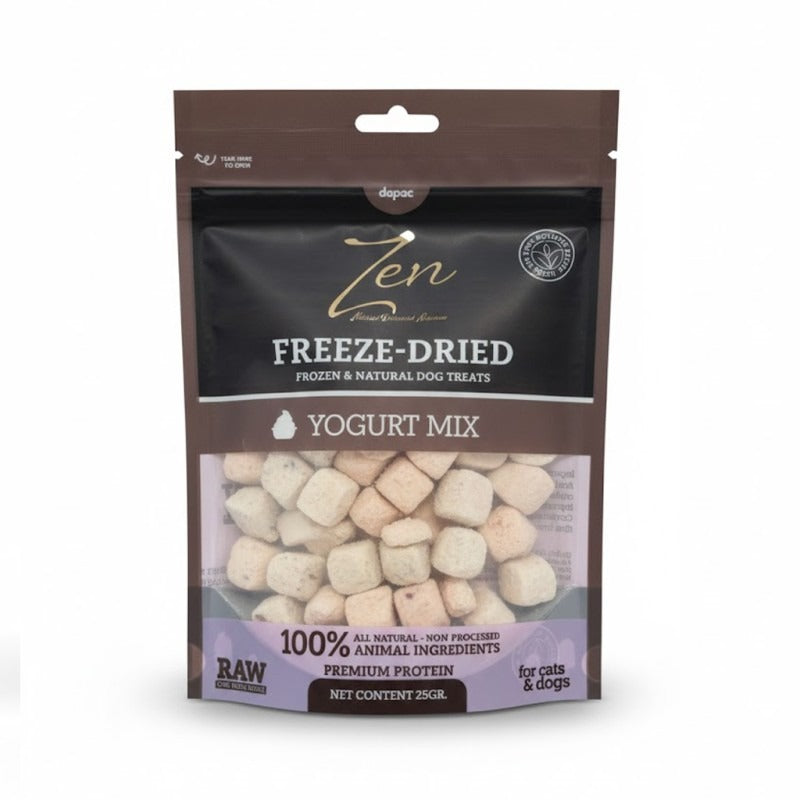 Snack yogurt liofilizado Zen para perros y gatos