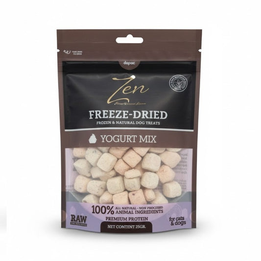 Snack yogurt liofilizado Zen para perros y gatos
