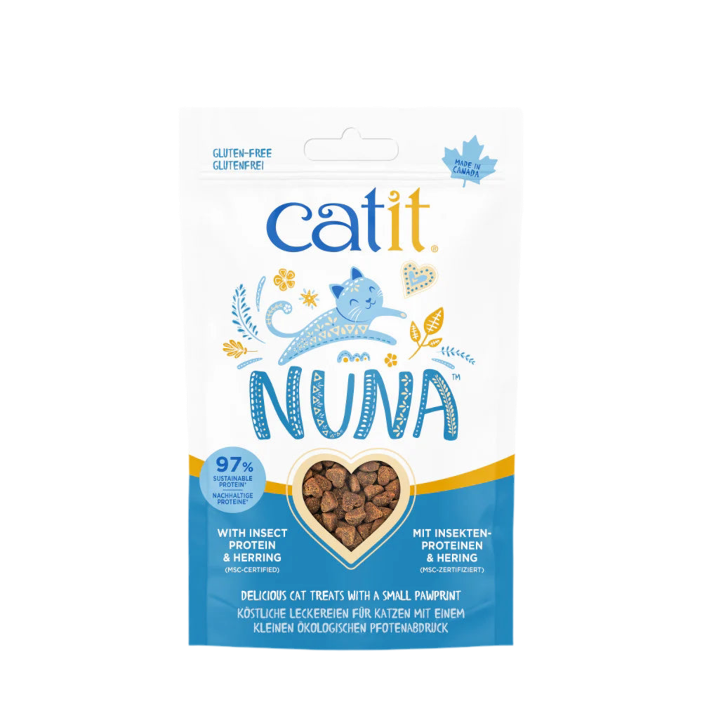Snacks Catit Nuna proteína de insectos para gatos