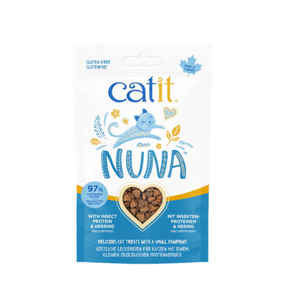 Snacks Catit Nuna proteína de insectos para gatos