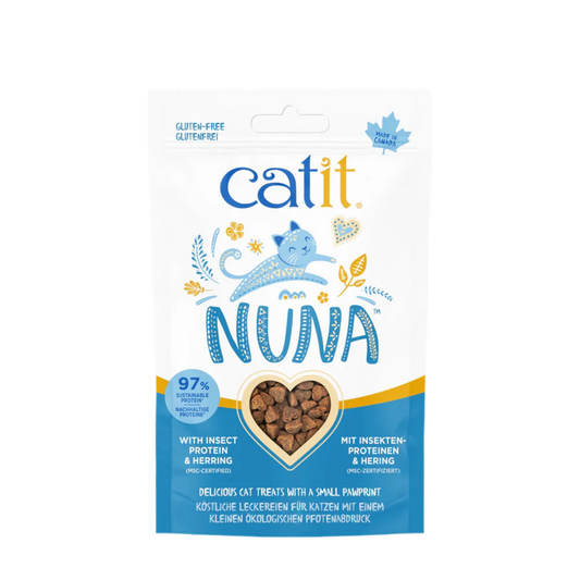 Snacks Catit Nuna proteína de insectos para gatos