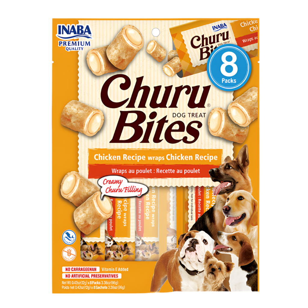 Snacks blanditos Inaba Churu Bites de pollo para perros