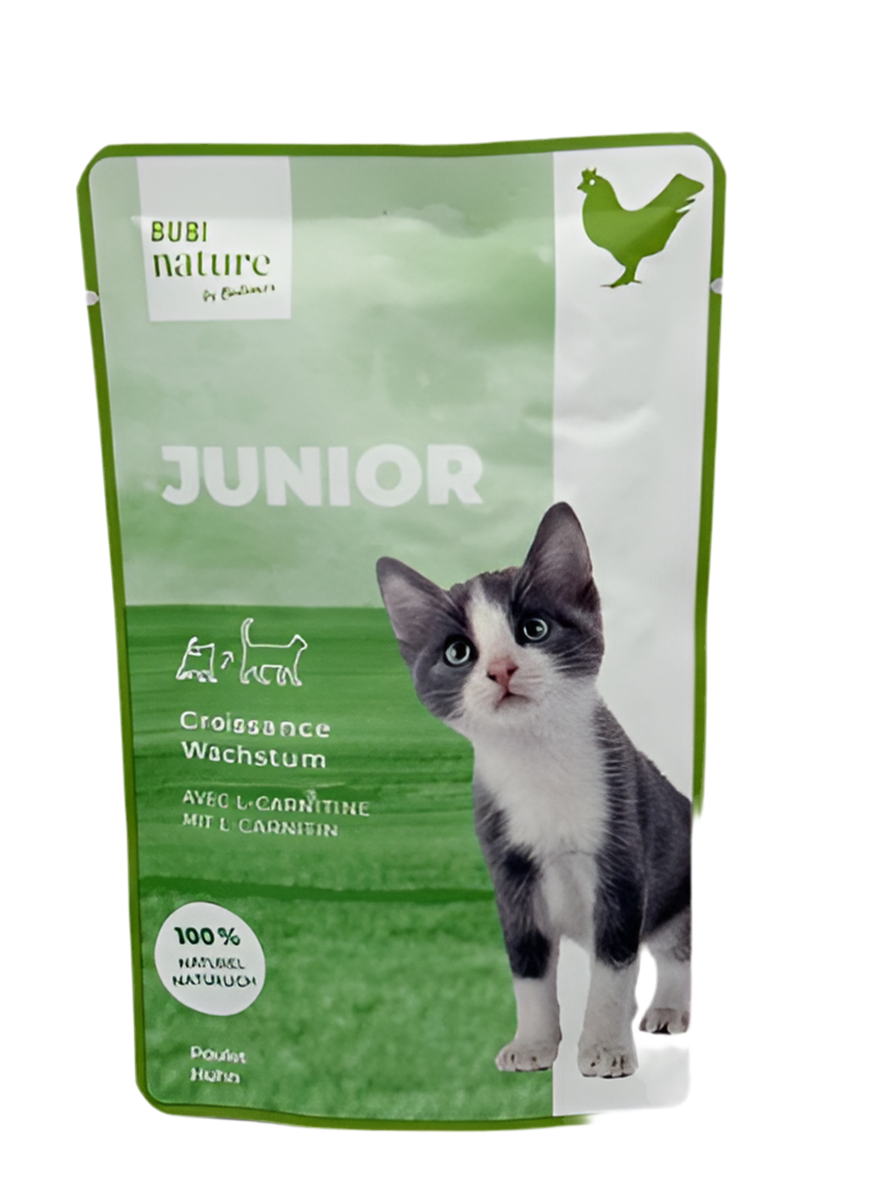 Sobre Bubi Nature Junior pollo 70 g alimento complementario para gatitos