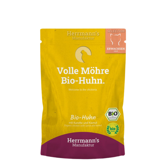 Sobre HERRMANN’S Pollo con Zanahoria 100g para gatos