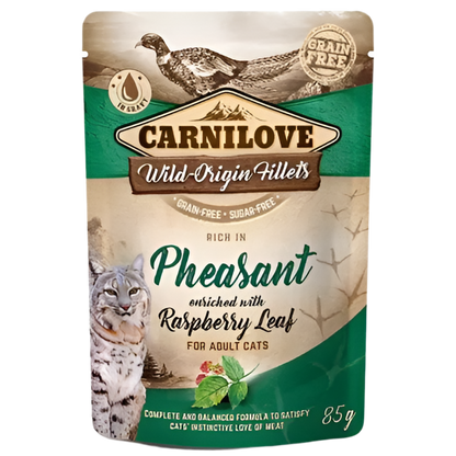 Sobre de comida húmeda Carnilove pollo y faisán en salsa para gatos adultos
