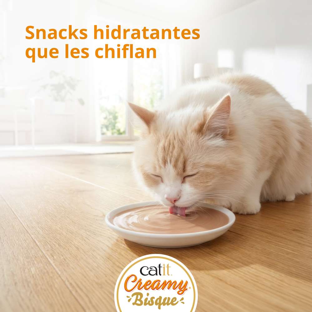 Sobre individual de Catit Creamy Bisque Pollo e Hígado de 40 g