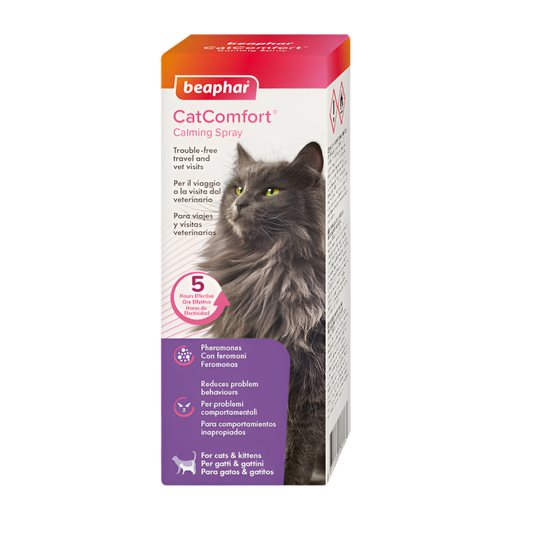 Spray Beaphar CatComfort de 60 ml con feromonas calmantes para gatos