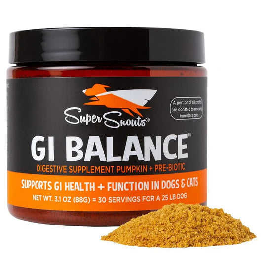 Super Snouts GI Balance suplemento digestivo natural para perros y gatos