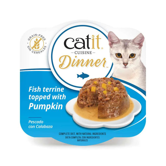 Tarrina Catit Cuisine Dinner pescado con calabaza en salsa