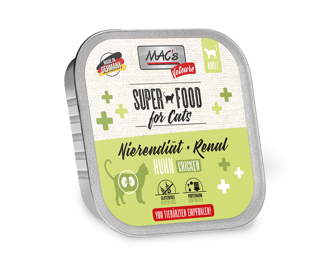 Tarrina MAC’s Vetcare Renal Pollo para gatos de 100 g