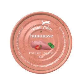 Terra Felis Famousse Pollo 80g comida húmeda completa para gatos
