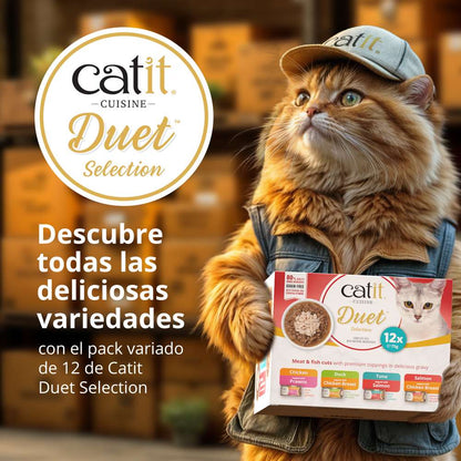 Textura doble Catit Duet pato
