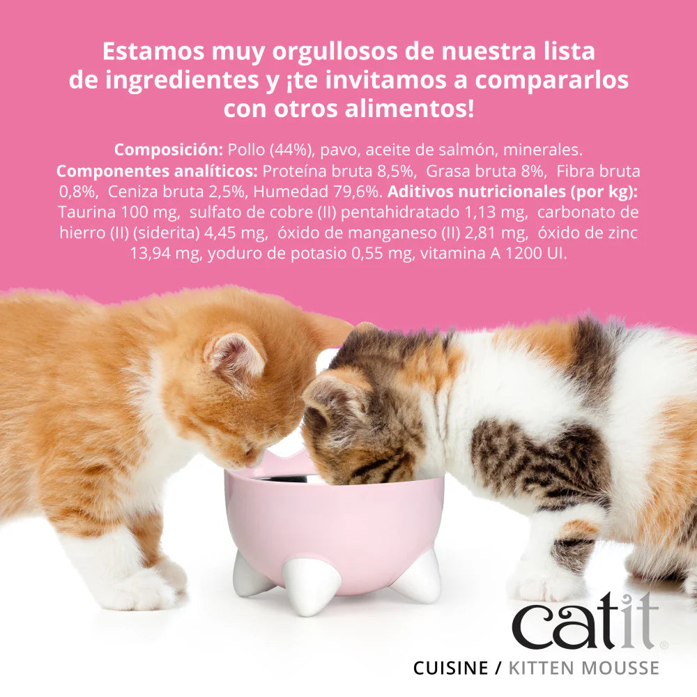 Textura suave de mousse para gatitos Catit Cuisine Kitten