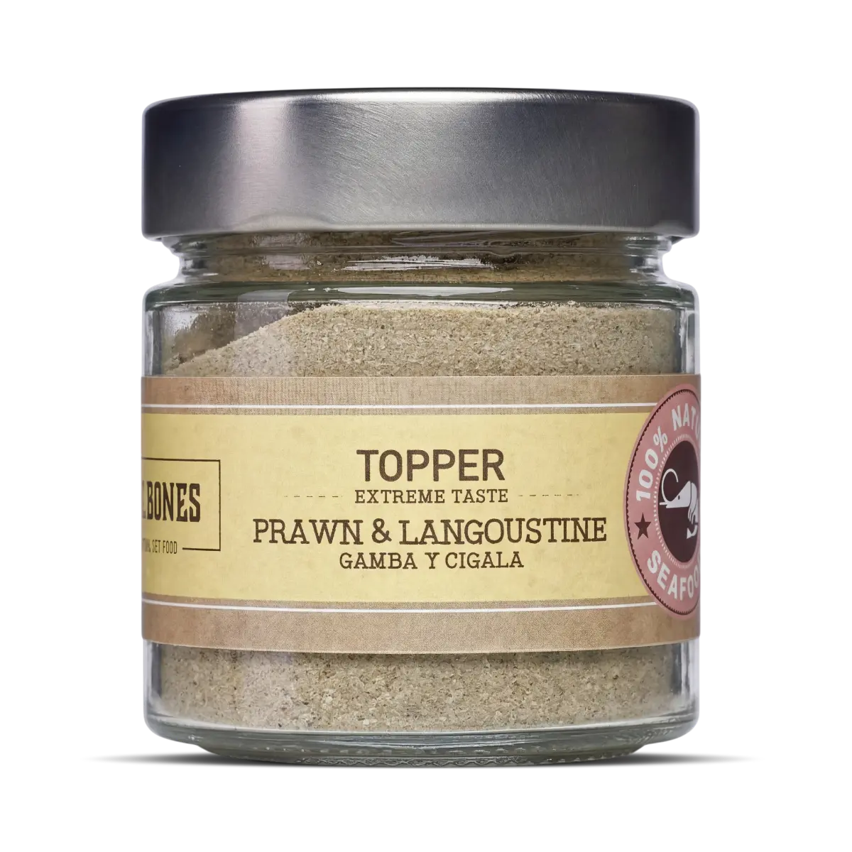 Topper de gamba y cigala natural para perros y gatos en formato granulado