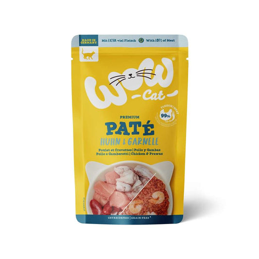 Wow | Cat Adult Pollo y Gambas Pate (125g)