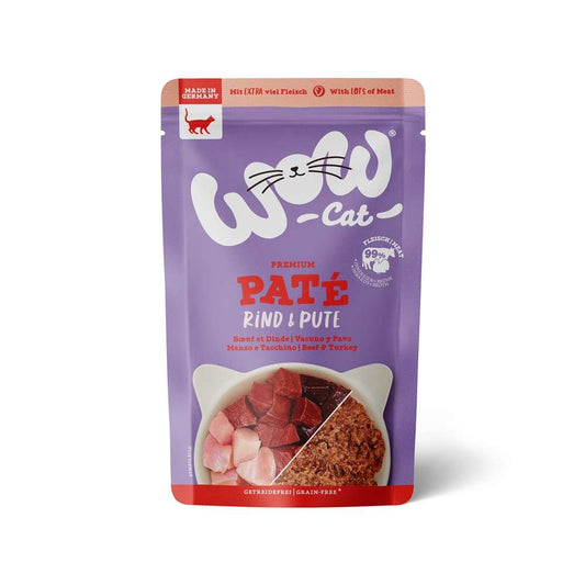 Wow | Cat Adult Ternera y Pavo Pate (125g)