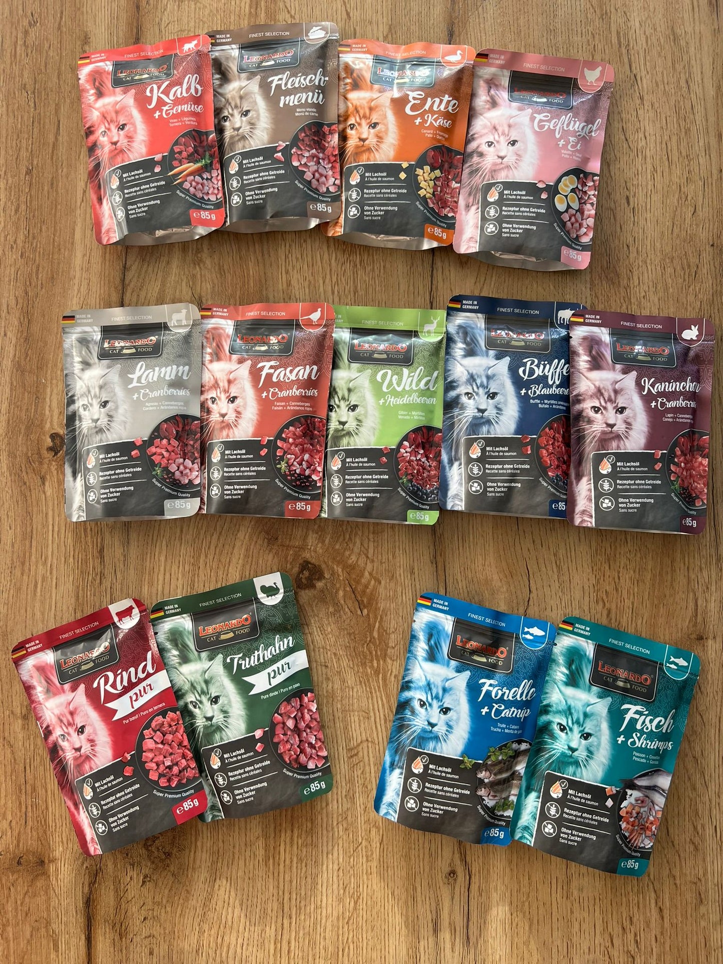 LÉONARD | Pack Multi Saveur de 4 sachets (4x85g)