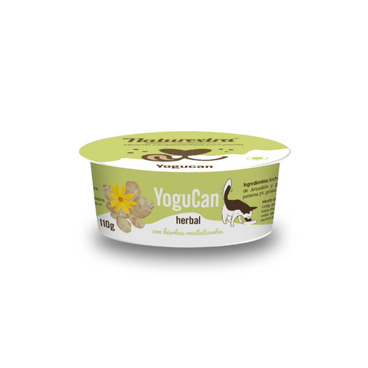 Yogucan Herbal 110g para perros y gatos con inulina y ginseng