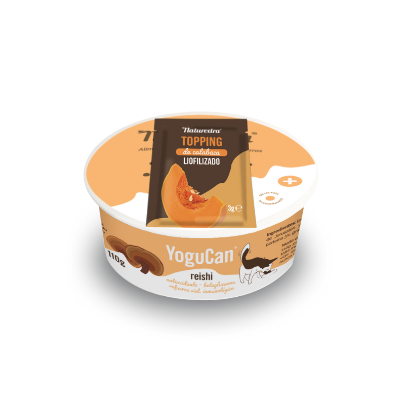 Yogucan Reishi 110g para perros y gatos con hongo ecológico