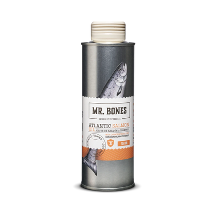 Mr. Bones | Aceite de salmón con condroprotectores - Para perro y gato (250ml)
