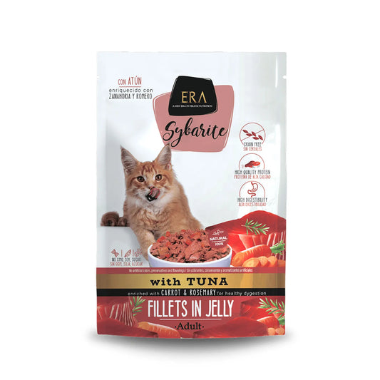 alimento humedo gatos filetes atun zanahoria detalle