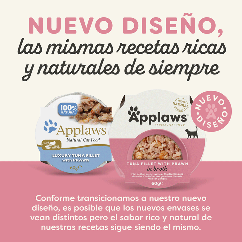 Applaws | Tarrina Atún y gambas (60g)