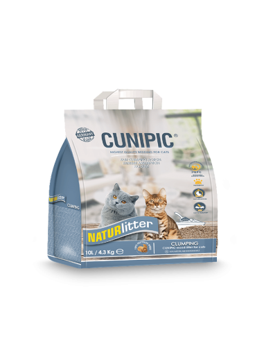 arena vegetal para gatos naturlitter clumping