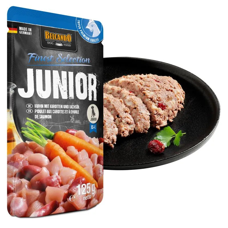Belcando Junior pollo con zanahorias comida húmeda para cachorros