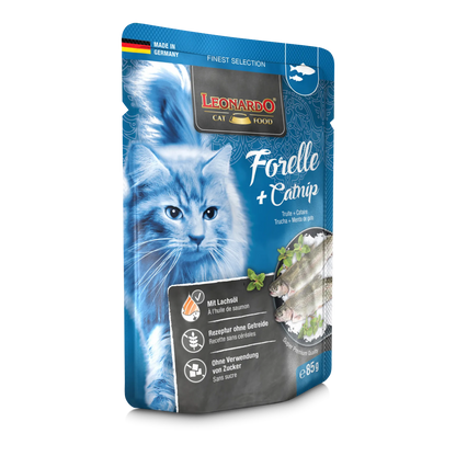 LEONARDO | Menú de Trucha con Catnip (85g)