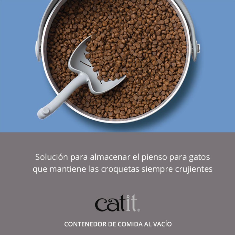 bote para pienso gatos con tapa inteligente